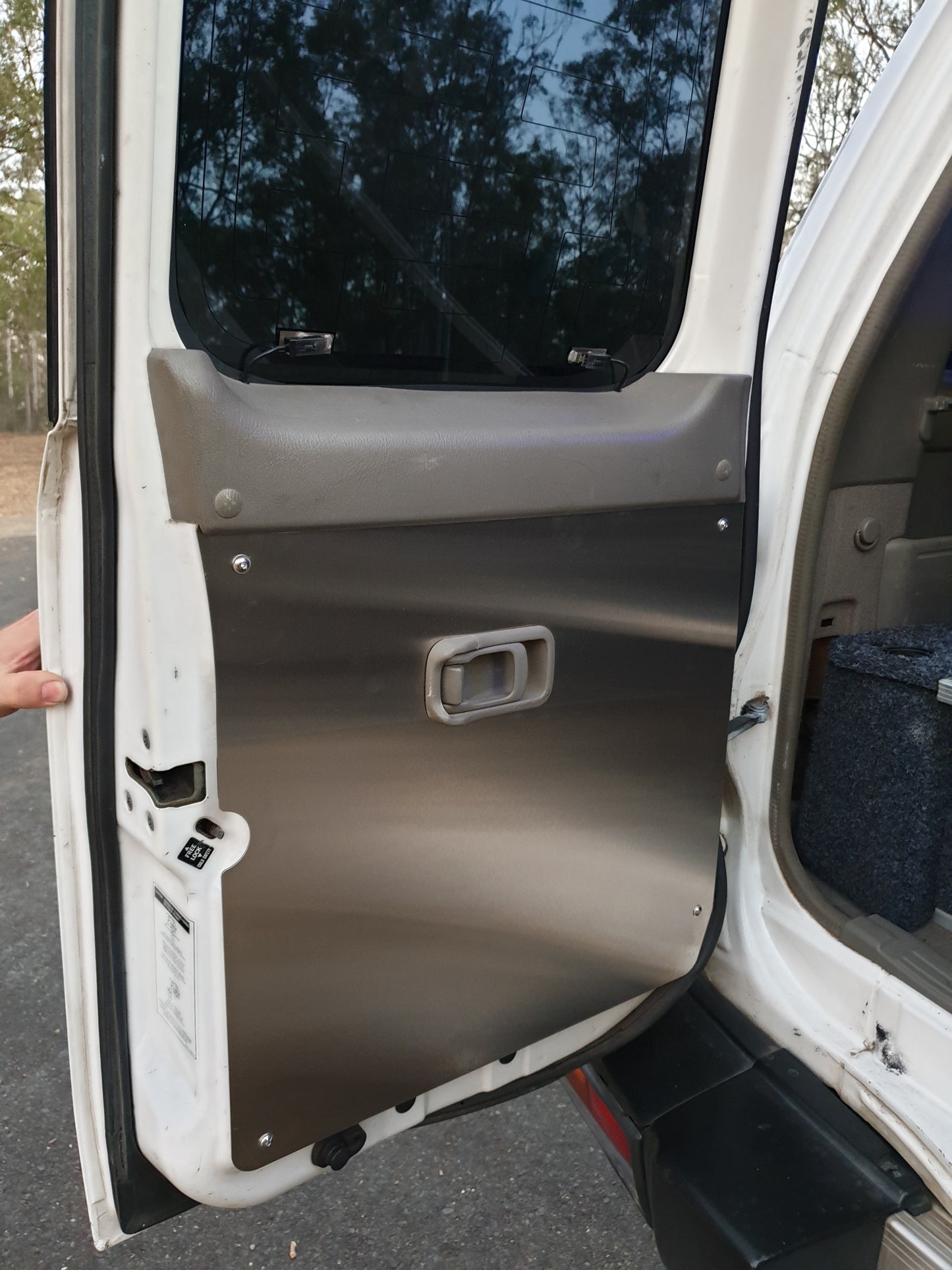 Nissan GU Patrol Stainless Steel Barn Door Table (Single Table)